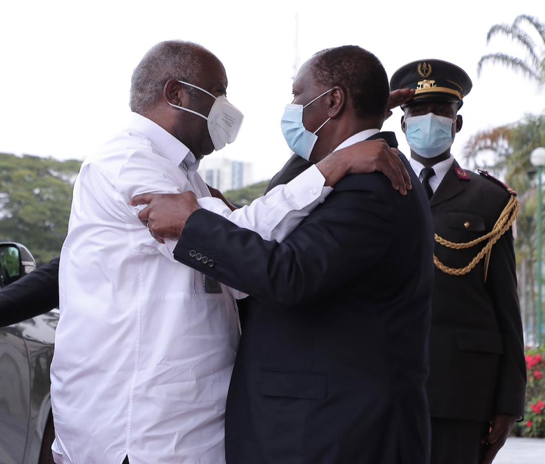 Laurent Gbagbo et Alassan Ouatara 