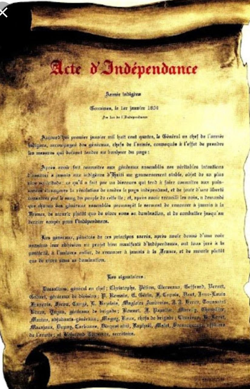 Acte de l'Indépendance d'Haïti 