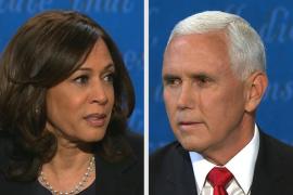 Senateur Kamala Harris et VP Mike Pence 