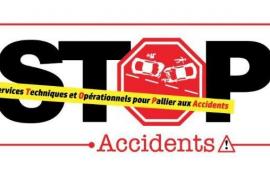 Stop accident logo 